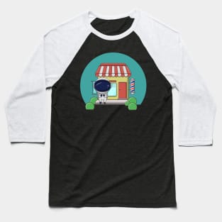 BARBERSHOP AND ASTRO Baseball T-Shirt